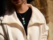 Vintage Zuni Multi-Stone Inlay 『Mickey』 Top Necklace c.1975～