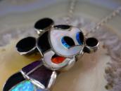 Vintage Zuni Multi-Stone Inlay 『Mickey』 Top Necklace c.1975～