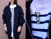 Vintage Zuni Multi-Stone Inlay 『Mickey』 Top Necklace c.1975～