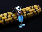 Vintage Zuni Multi-Stone Inlay 『Mickey』 Top Necklace c.1975～