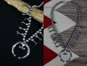 【NAVAJO GUILD】Squash Blossom Naja Necklace in Silver c.1950