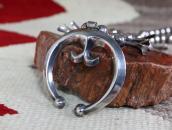 【NAVAJO GUILD】Squash Blossom Naja Necklace in Silver c.1950