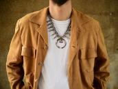 【NAVAJO GUILD】Squash Blossom Naja Necklace in Silver c.1950