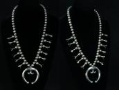 【NAVAJO GUILD】Squash Blossom Naja Necklace in Silver c.1950