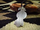 Vtg Zuni Multi-Stone Inlay Thunderbird Fob Necklace  c.1940～