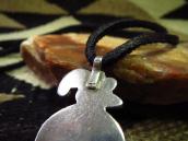 Vtg Zuni Multi-Stone Inlay Thunderbird Fob Necklace  c.1940～