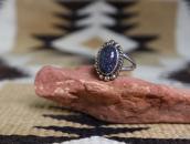 Old Navajo Top Grade Turquoise Ring in Silver & Gold c.1980～