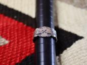 Atq CrossedArrows Stamped T-bird Applique Men's Ring c.1930～