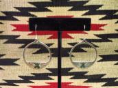 Old Navajo Tipi ChipInlay SilverRing Dangle Earrings c.1980～