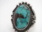 Atq Navajo/Pueblo SplitShank Ring w/Royston Turquoise c.1940