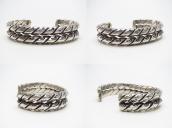 Atq Navajo 2 Strand Heavy Twisted Triangle Wire Cuff c.1930～