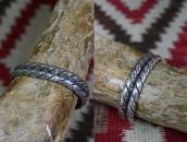 Atq Navajo 2 Strand Heavy Twisted Triangle Wire Cuff c.1930～