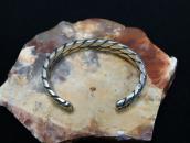 Atq Navajo 2 Strand Heavy Twisted Triangle Wire Cuff c.1930～