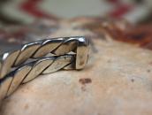 Atq Navajo 2 Strand Heavy Twisted Triangle Wire Cuff c.1930～