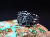 Antique Two Thunderbird Applique Small Tourist Ring  c.1935～