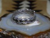 Vtg Navajo Stamped Double Twisted Triangle Wire Cuff c.1935～