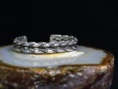 Vtg Navajo Stamped Double Twisted Triangle Wire Cuff c.1935～