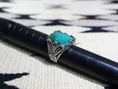 Vintage Navajo Heavy Silver Men's Ring w/Gemsilica c.1955～