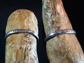 Antique Navajo Stamped Half-Round Wire Cuff Bracelet c.1920～