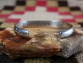 Antique Navajo Stamped Half-Round Wire Cuff Bracelet c.1920～