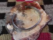 Antique Navajo Stamped Half-Round Wire Cuff Bracelet c.1920～