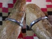 Antique Navajo Stamped Half-Round Wire Cuff Bracelet c.1920～