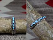 Vintage Navajo Gem Quality No.8 Turquoise Row Cuff  c.1950～