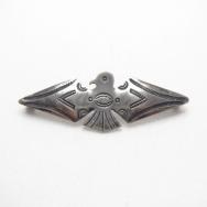【Ganscraft】 Antique Thunderbird Shape Slug Silver Pin c.1930