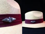 【Ganscraft】 Antique Thunderbird Shape Slug Silver Pin c.1930