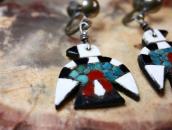 Antique Santo Domingo Thunderbird Screw-back Earring  c.1940