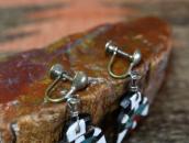 Antique Santo Domingo Thunderbird Screw-back Earring  c.1940