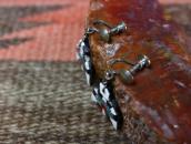 Antique Santo Domingo Thunderbird Screw-back Earring  c.1940