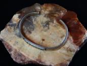 Historic Arrow Stamped Ingot Silver "FlatTop" Cuff  c.1900～