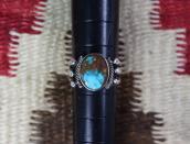 Antique Navajo Split Shank Ring w/Royston Turquoise  c.1920～