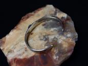 Atq Navajo Stamped IngotSilver Narrow Small Cuff w/TQ c.1930