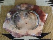 【NAVAJO GUILD】Vintage Sand Casted Silver Wide Cuff  c.1950