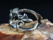 【NAVAJO GUILD】Vintage Sand Casted Silver Wide Cuff  c.1950