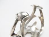 【NAVAJO GUILD】Vintage Sand Casted Silver Wide Cuff  c.1950