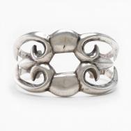 【NAVAJO GUILD】Vintage Sand Casted Silver Wide Cuff  c.1950