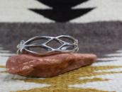 Vintage Navajo Tufa or Sand Casted Silver Cuff c.1940～