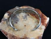 Vintage Navajo Tufa or Sand Casted Silver Cuff c.1940～