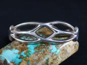 Vintage Navajo Tufa or Sand Casted Silver Cuff c.1940～