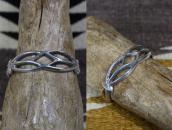 Vintage Navajo Tufa or Sand Casted Silver Cuff c.1940～