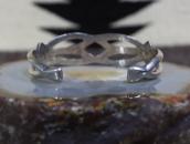 Vintage Navajo Tufa or Sand Casted Silver Cuff c.1940～