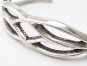 Vintage Navajo Tufa or Sand Casted Silver Cuff c.1940～