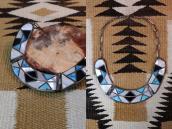 Vintage Zuni Multi-Stone Inlay Breastplate Necklace  c.1970