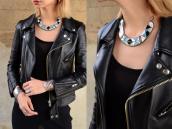 Vintage Zuni Multi-Stone Inlay Breastplate Necklace  c.1970