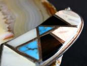 Vintage Zuni Multi-Stone Inlay Breastplate Necklace  c.1970