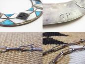 Vintage Zuni Multi-Stone Inlay Breastplate Necklace  c.1970