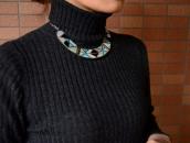 Vintage Zuni Multi-Stone Inlay Breastplate Necklace  c.1970